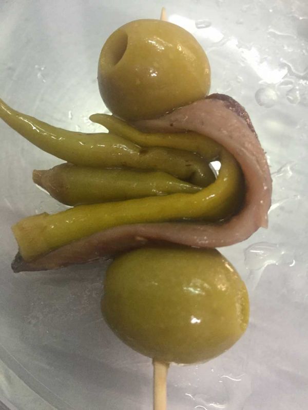 Gildas artesanas con anchoas